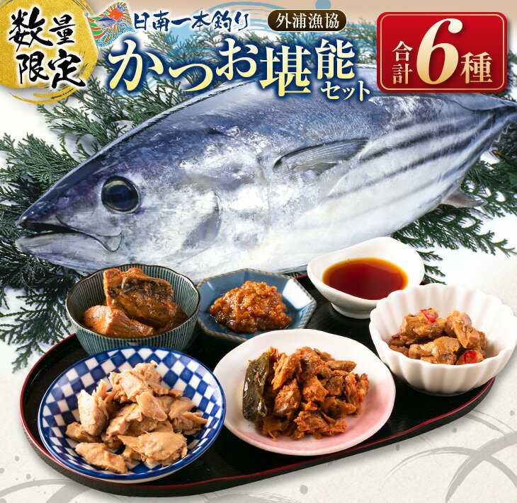 【ふるさと納税】≪数量限定≫日南かつお一本釣り堪能セット(合計6種)　魚　魚介　鰹　カツオ　惣菜　外浦漁協　国産のサムネイル