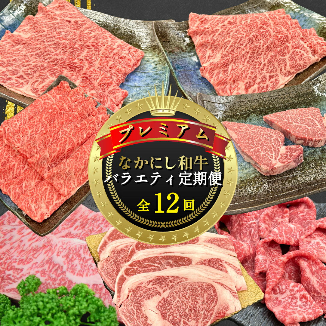 [定期便 全12回]宮崎県西ノ原牧場・なかにしプレミアム和牛バラエティ定期便(牛肉 黒毛和牛 すき焼き ヒレ モモ 定期便 A4 A5)