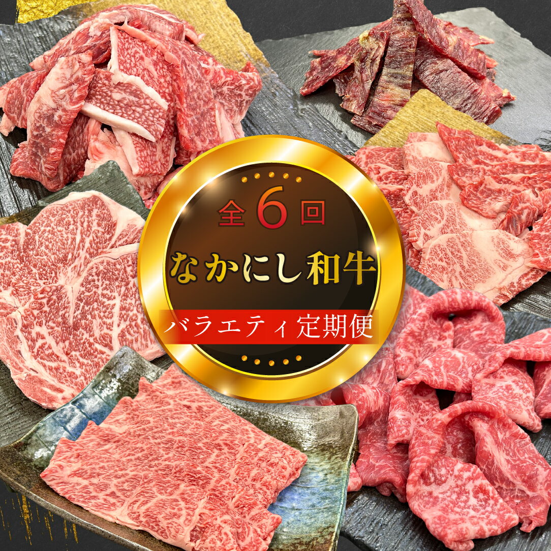 [定期便 全6回]宮崎県西ノ原牧場・なかにし和牛バラエティ定期便(牛肉 黒毛和牛 すき焼き しゃぶしゃぶ 焼肉 赤身 ステーキ 定期便)