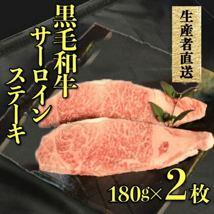 【生産者直送】黒毛和牛赤身サーロインステーキ　2枚セット（国産 牛肉 国産牛 和牛 黒毛和牛 赤身 サーロイン ステーキ 焼肉）