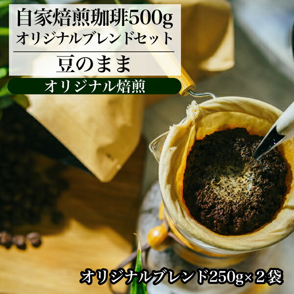 【オリジナル焙煎】自家焙煎珈琲500gオリジナルブレンドセット　（豆）