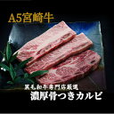 【ふるさと納税】【黒毛和牛専門店直送】A5等級宮崎牛の市場に出ない厚切り骨付きカルビ 300g(黒毛和牛 ブランド牛 カルビ 焼肉 内閣総理大臣賞)