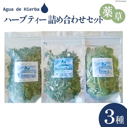 ハーブティー 詰め合わせ 薬草 セット 3種×各1袋 [Agua de Hierba 宮崎県 日向市 452060452] お茶 ハーブ 日向当帰 びわ よもぎ 茶 ティーバッグ 簡易包装