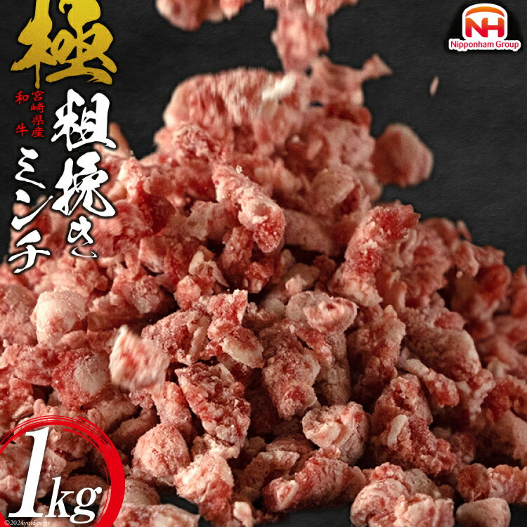 【ふるさと納税】牛肉 和牛 宮崎県産 極あらびき 500g×2P 計1kg [日本ハムマーケティング 宮崎県 日向市 452060473] …