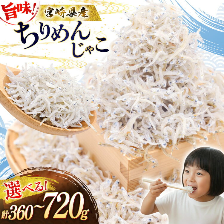 乐天商城 - 【ふるさと納税】 ちりめん 宮崎県産 無添加 ちりめんじゃこ 選べる 360g 720g [幸脇漁業生産組合 宮崎県 日向市 452061676] じゃこ 国産 しらす干し 小分け ジャコ 保存料不使用