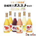 16位! 口コミ数「0件」評価「0」驚きの果実感！ 宮崎果汁オススメセット(720ml×6本) 【宮崎果汁】【KU101】 送料無料 宮崎県 串間市 果物ジュース フルーツジュ･･･ 