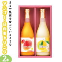 15位! 口コミ数「0件」評価「0」あふれる果実感！マンゴー・日向夏ドリンク2本セット(各720ml)【宮崎果汁】【KU122】 宮崎県 串間市 送料無料 フルーツジュース 果･･･ 