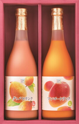 【定期便・全3回】とろーり果実感！グァバ・マンゴードリンク2本セット(各720ml×2本)×3回 【宮崎果汁】【KU107】