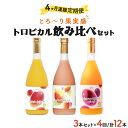 【ふるさと納税】【定期便・全4回】驚きの果実感!トロピカルフルーツドリンク(3本・各720ml、マンゴー、グァバ、パッションフルーツ)×4回【宮崎果汁】【G-E...