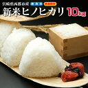 【ふるさと納税】令和2年産(新米)ヒノヒカリ「10kg」無洗...