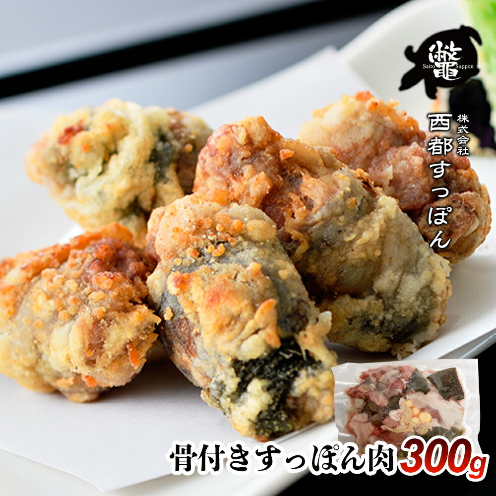 【ふるさと納税】宮崎県西都市産 骨付きすっぽん肉 300g<1.2-3> 国産 先行予約