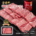 【ふるさと納税】「宮崎牛」焼肉500g+焼肉のたれセットA「数量限定」宮崎牛 焼肉 黒毛和牛 宮崎県 西都市 牛 肉 牛肉 BBQ 国産 ミヤチク 朱瑠璃焼肉の...