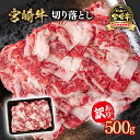 【ふるさと納税】「宮崎牛」訳あり 牛肉切り落とし(500g×1)<1-61>宮崎牛黒毛和牛 宮崎県 西都市 牛 肉 牛肉 国産 YAMA