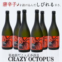 【ふるさと納税】「築地銀だこコラボ」「CRAZY OCTOPUS(クレイジーオクトパス)」ソースと合うピリ辛焼酎（720ml×6本）芋焼酎 宮崎