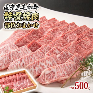 【ふるさと納税】国産黒毛和牛特選焼肉セット(合計500g)牛肉 有田牧畜産業 ふるさと納税 焼肉 omakase おまかせ 国産牛 BBQ