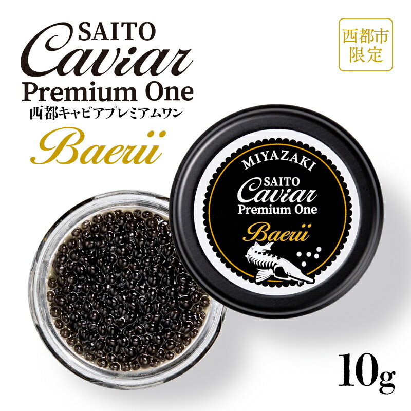 【ふるさと納税】キャビアSAITO CAVIAR PREMIUM ONE BAERII（10g）「西都限定」「国産」キャビア＜1.5-8＞西都市 エコパック