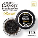 【ふるさと納税】キャビアSAITO CAVIAR PREMIUM ONE BAERII 40g（20g×2）「西都限定」「国産」キャビア＜7.5-11＞西都市 化粧箱 シェル..