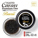 10位! 口コミ数「0件」評価「0」【定期便】キャビアSAITO CAVIAR PREMIUM ONE BAERII（20g×12ヶ月）「西都限定」「国産」キャビア＜18-3＞･･･ 