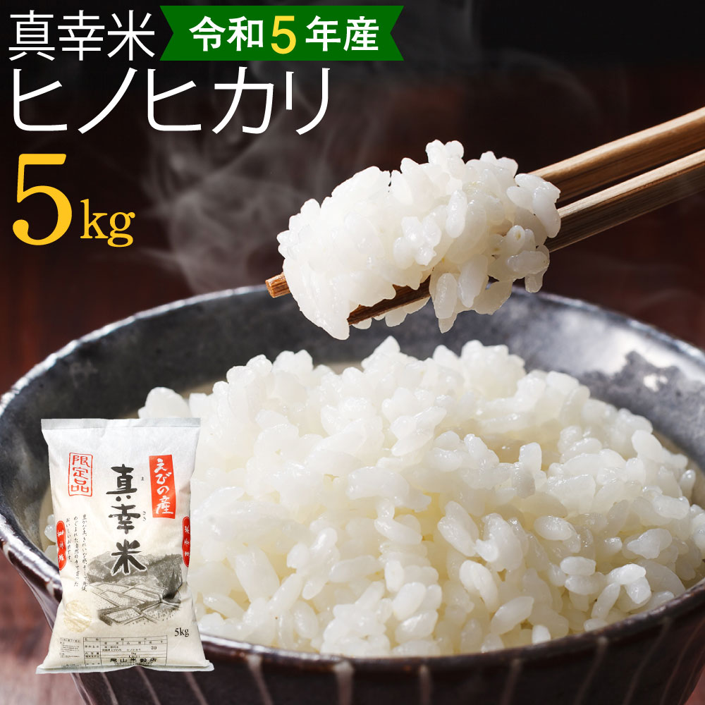 [令和5年度] 限定品 えびの産 ヒノヒカリ 真幸米(まさきまい) 5kg 米 ひのひかり お米 精米 白米 宮崎県産 九州産 送料無料