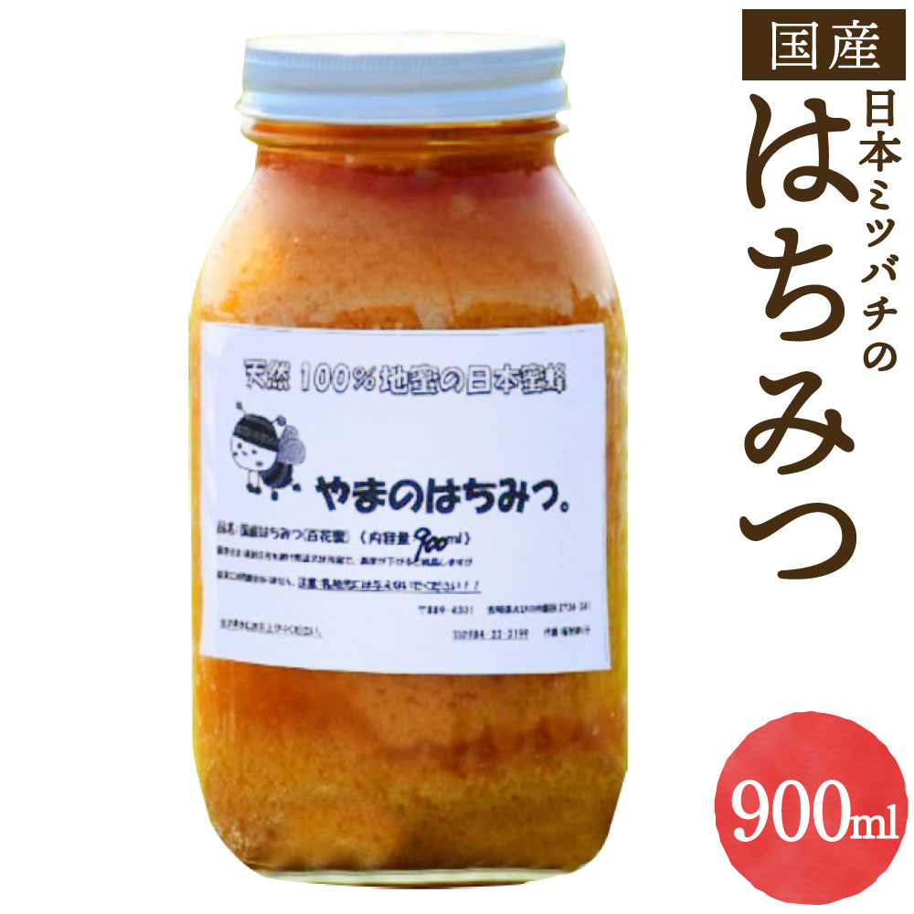 日本蜜蜂の蜂蜜 900ml 蜂蜜 百花蜜 はちみつ 調味料 天然100% 蜂蜜 ハニー 国産 送料無料