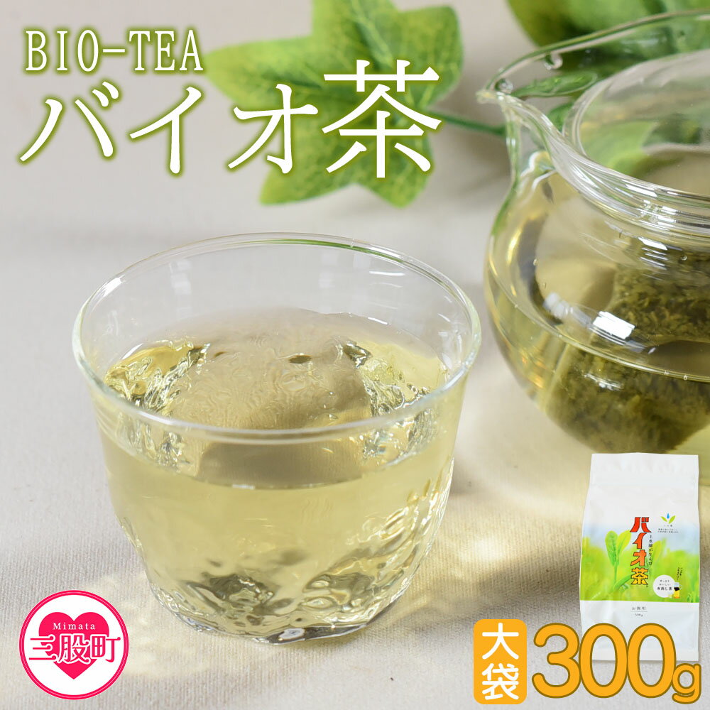 楽天宮崎県三股町【ふるさと納税】＜バイオ茶大袋（1袋）300g＞ お茶 茶葉 tea 緑茶 製茶 水出し アイス ティーバッグ パック マグボトル 飲料類 お手軽 水分補給 国産 宮崎県産 九州産 オフィス アウトドア【MI091-km】【宮崎上水園】