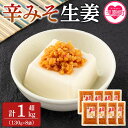 【ふるさと納税】＜辛みそ万能おかず生姜 8袋セット（130g×8P）＞ 国産生姜を細かく刻み旨みのある味噌と唐辛子を加えた万能おかず生姜！【MI090-ko】【株式会社上沖産業】