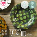 【ふるさと納税】【枚数が選べる】<スリップウェアのリム皿 1枚 2枚 花柄、色おまかせ> 国産 日本製 陶芸品 工芸品 陶器 食器 お皿 うつわ 汁物 取り皿 ...
