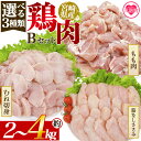 【ふるさと納税】<選べる3種類 宮崎県産 鶏肉Bセット> 国産 鶏 肉 精肉 モモ もも肉 使いやすい パック 真空冷凍 切り身 選べる数量 お弁当 惣菜 から...