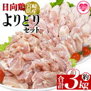 【ふるさと納税】<宮崎県産日向鶏 よりどりセット 約3kg> 国産 鶏 肉 精肉 とりにく もも モモ肉 手羽 手羽先 手羽中 手羽元 チキン チキンスペアリブ...