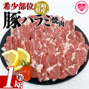 【ふるさと納税】<宮崎県産希少部位 豚ハラミ焼肉 約1kg> 国産 豚肉 ぶたにく お肉 はらみ 焼き肉 ブタ ステーキ BBQ 1キロ 使いやすい 小分け パ...