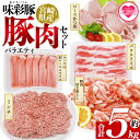 【ふるさと納税】<味彩豚 豚肉バラエティ約5kgセット> バラエティー 国産 ぶた お肉 ブタ 精肉 切り落し こま 小間切れ 豚コマ バラ肉 使いやすい パッ...