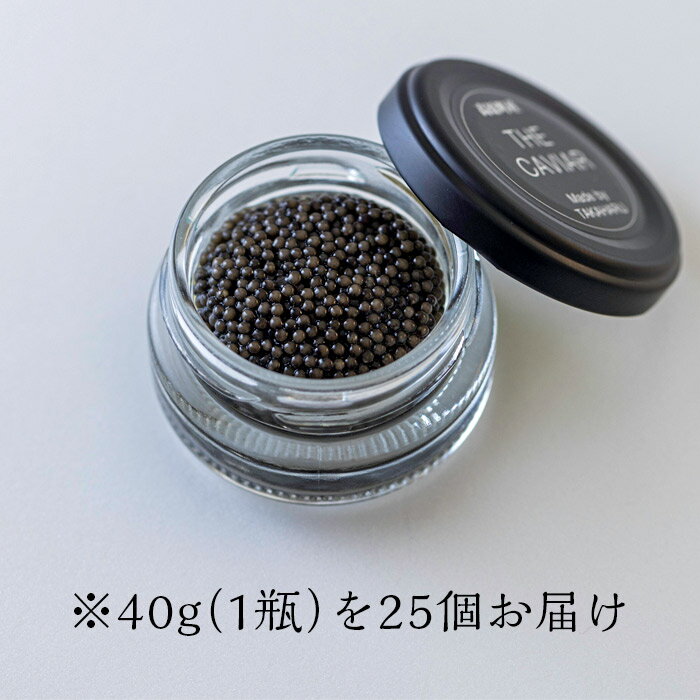 【ふるさと納税】『THE・CAVIAR（ザ・キャビア）』（1,000g）冷凍 養殖 高級 自社加工 湧き水 チョウザメ 宮崎県 送料無料　雄大な自然に恵まれる神話の町・高原町で霧島連山の地中深くから湧き出る良質な湧水育ち 故郷納税 1300000円 130万円