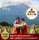 【ふるさと納税】小清水米 玄米 30kg 平成30年産 10...