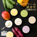 【ふるさと納税】宮崎県産 搾りたての生乳から作るカップアイス(12個セット) 宮崎県グルメコンテスト2連覇 地元産野菜やお茶を使用 アイスクリーム 冷凍 新鮮ミ...