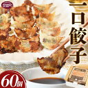 【ふるさと納税】<一口餃子 60個入り> ぎょうざ ギョウザ ギョーザ 点心 中華 惣菜 豚肉 鶏肉 野菜 キャベツ おつまみ おかず お弁当 時短 ひとくちサ...
