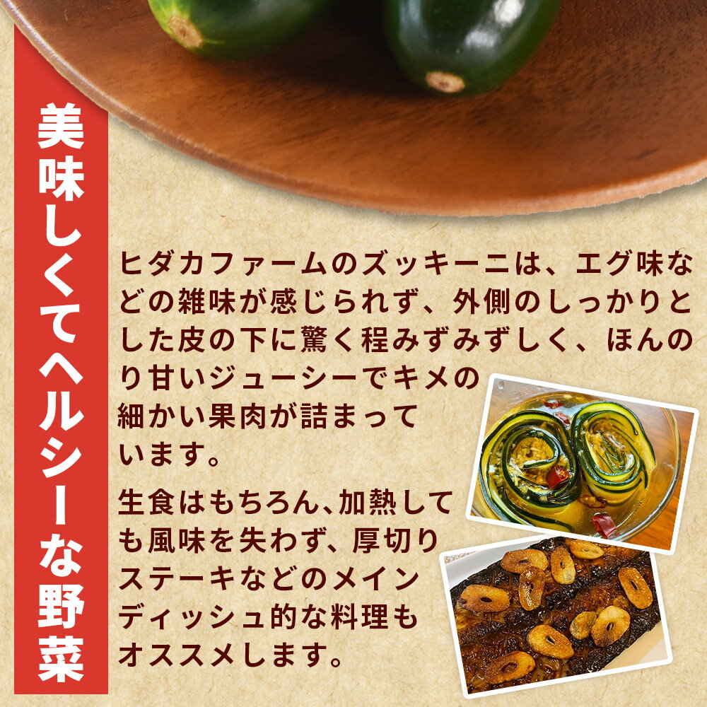 【ふるさと納税】＜野菜ソムリエサミット銀賞受賞！ あなたにズッキーニ約2kg（10本）＞※入金確認後、翌月末迄に順次出荷します 野菜 青果 国産 生食 輪切り ソテー サラダ 天ぷら ラタトゥイユ ヒダカファーム 宮崎県 国富町 【冷蔵】