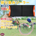 【ふるさと納税】<折り畳みソーラーパネル 最大出力100W 超小型パルス DS Chargeバッテリー再生パルス付き>※入金確認後、2か月以内に順次出荷 発電機...