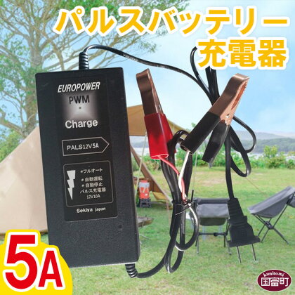 ＜パルスバッテリー充電器 5A＞※入金確認後、翌月末迄に順次出荷します。 手軽 コンパクト小型 株式会社関谷 送料無料 宮崎県 国富町