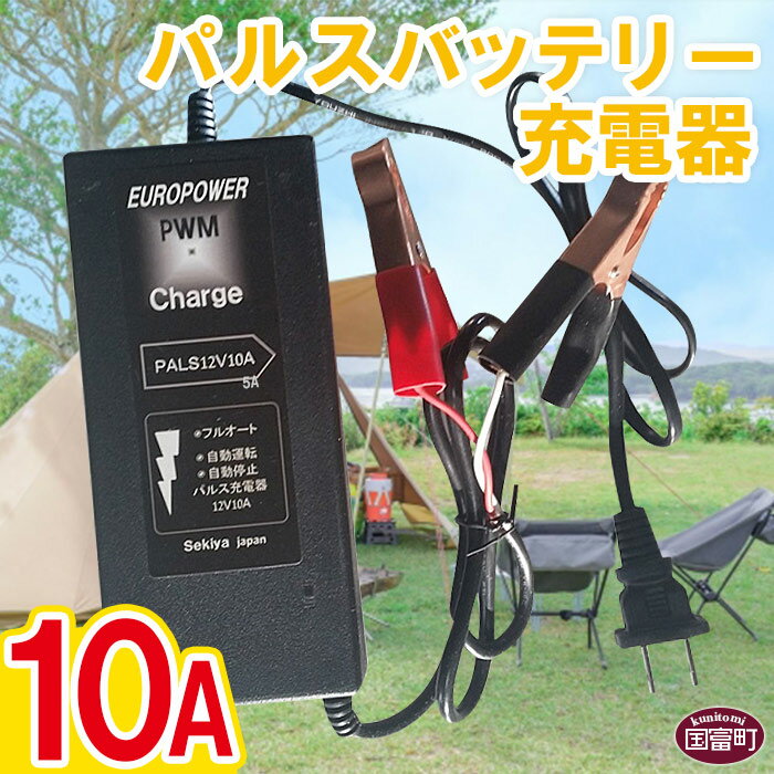 [パルスバッテリー充電器 10A]※入金確認後、翌月末迄に順次出荷します。 手軽 コンパクト 小型 株式会社関谷 送料無料 宮崎県 国富町