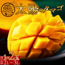 【ふるさと納税】【レビューキャンペーン】<宮崎県産完熟マンゴー 太陽のタマゴ 2L〜3L 合計1or2玉>※入金確認後、2025年7月初旬迄に順次出荷 選べる ...