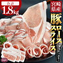 【ふるさと納税】＜宮崎県産豚ローススライス 合計1.8kg 300g 6 ＞ 入金確認後 翌月末迄に順次出荷します 豚肉 やわらか しゃぶしゃぶ 豚丼 生姜焼き 食べて応援 無くなり次第終了 国産 送料無…