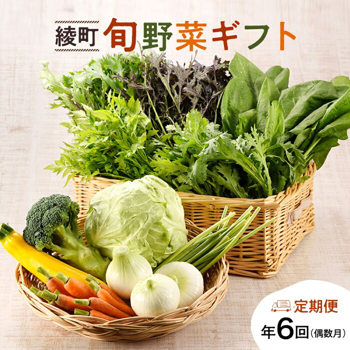 【ふるさと納税】綾町 旬 新鮮 無農薬 減農薬 野菜 詰め合わせ おまかせ ギフト セット 美味しい 定期便 直送（全6回）【偶数月発送】