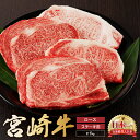 【ふるさと納税】宮崎牛 ロース ステーキ 4枚 1kg 牛肉 肉 国産 小分け ブランド牛 ギフト 贈り物 九州 宮崎 霜降り（01-60）