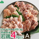 【ふるさと納税】宮崎県産若鶏4kgセットA 鶏肉 モモ肉 ム
