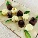 【ふるさと納税】ミニホワイト&ビターチョコ詰合わせ<10個>白砂糖不使用 スイーツ お菓子 チョコレート プレゼント セット 詰め合わせ 冷蔵 送料無料