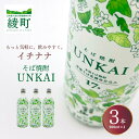 【ふるさと納税】もっと気軽に、飲みやすく。「イチナナ」そば焼酎(3本) UNKAI スッキリ 爽やか そば 雲海 送料無料