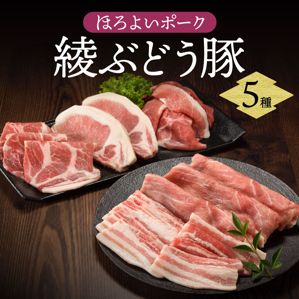 2位! 口コミ数「0件」評価「0」国産 豚肉 ブランド 豚 綾ぶどう豚 お楽しみ セット 食べつくし 詰め合わせ バラエティー ロース とんかつ 肩ロース 生姜焼き バラ 焼･･･ 