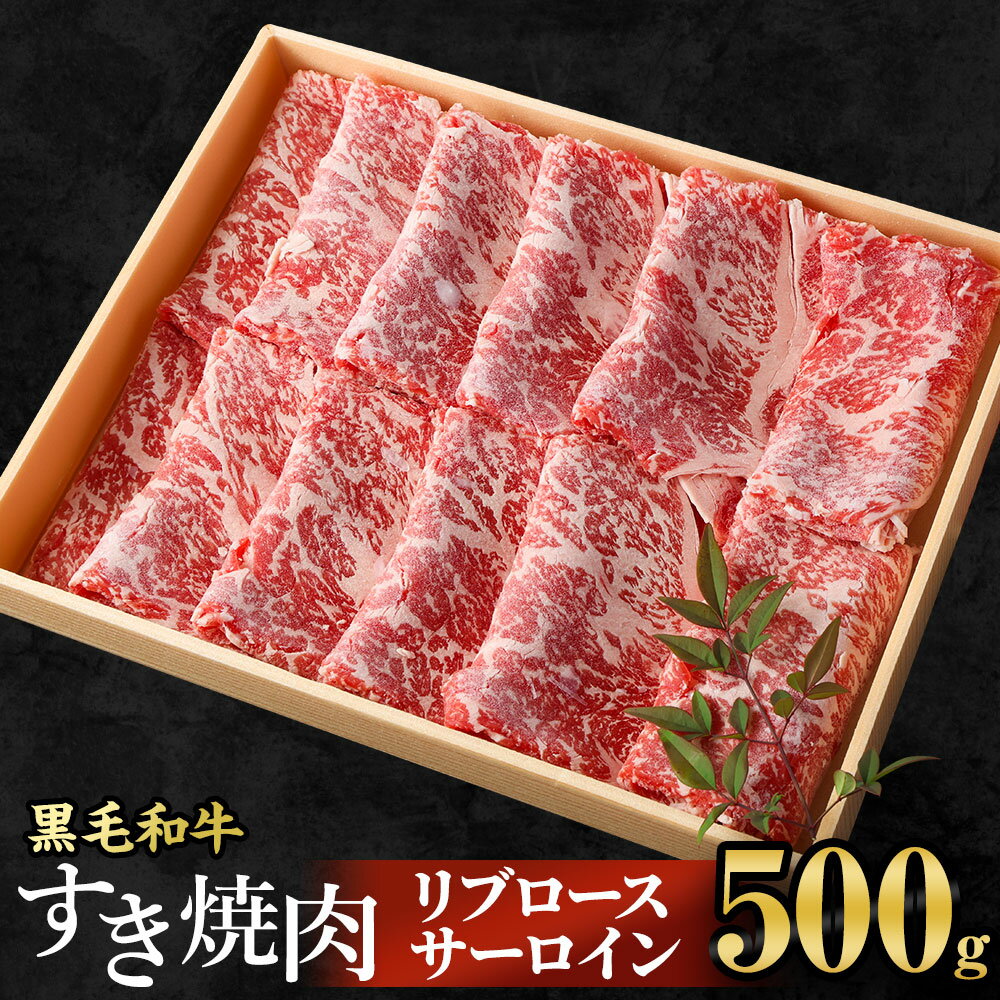 ＜牛乃屋厳選!黒毛和牛すき焼き肉～リブロース・サーロイン～500g＞※入金確認後、翌々月末までに順次出荷します。すきやき スキヤキ すき焼き 500グラム 牛肉 黒毛和牛 特産品 宮崎県 高鍋町【冷凍】