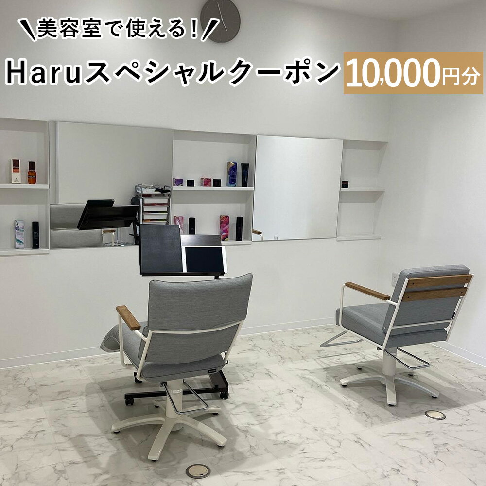 ＜Haruスペシャルクーポン 10,000円分＞翌月末迄に順次出荷 美容室 ご利用券 チケット サロン ヘアカット メンズ レディース 宮崎県 高鍋町 送料無料