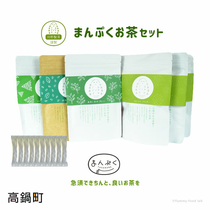 河野製茶謹製 ＜「コフンノミドリ」まんぷくお茶セット＞ 粉茶 ティーバッグ パウダー 深蒸し煎茶 特上 ※入金確認後、翌月末迄に順次出荷します。お茶 緑茶 日本茶 河野製茶 宮崎県 高鍋町【常温】